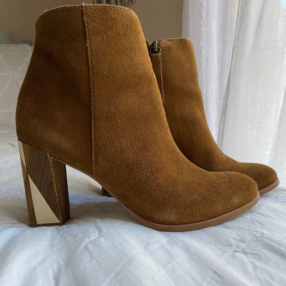 Brown Heeled Booties